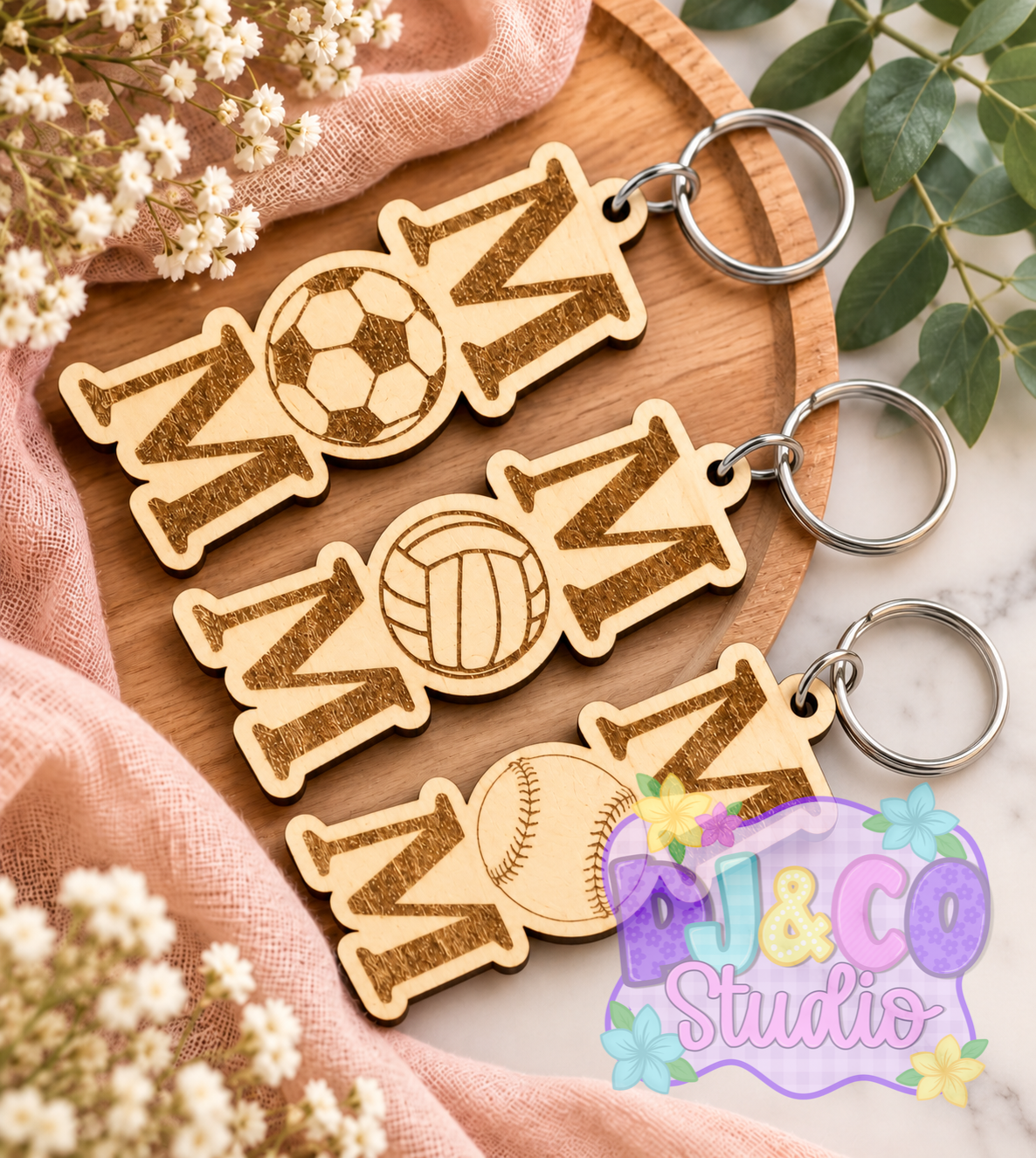 Sport Mom Keychain
