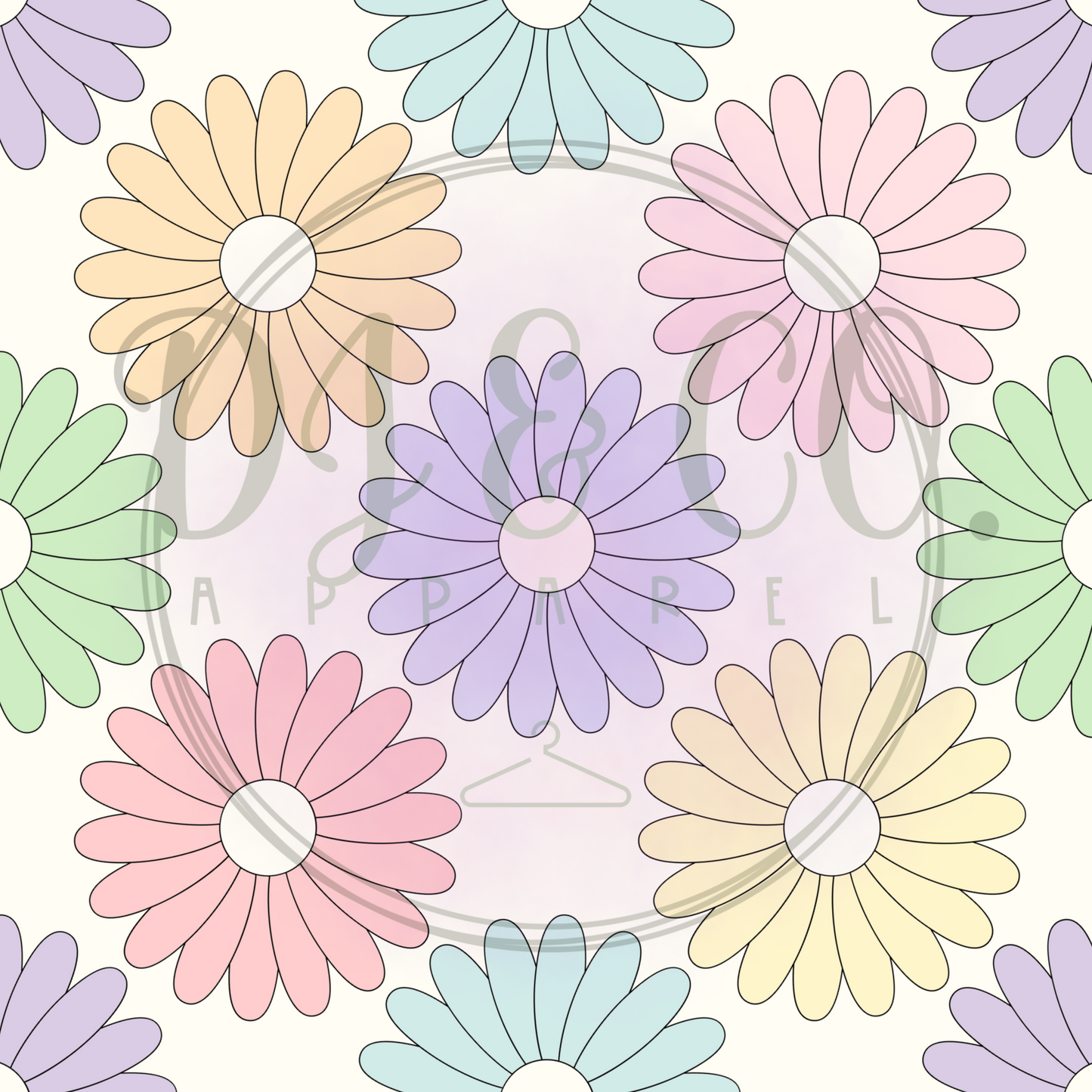 Pastel daisies