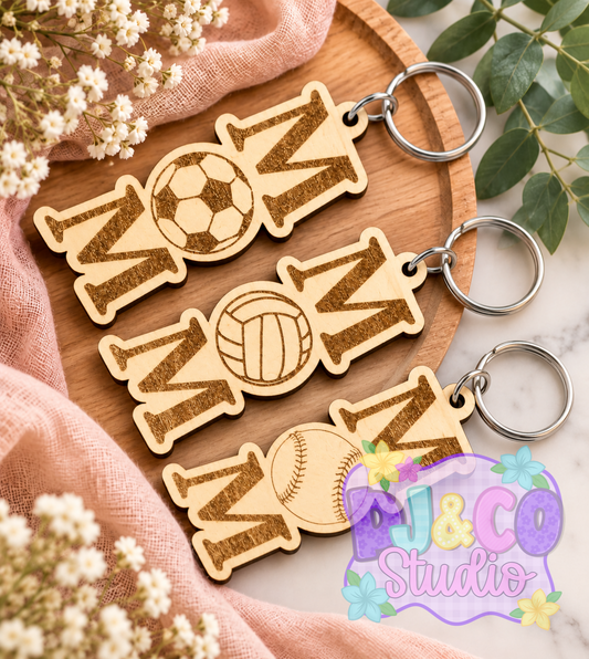 Sport Mom Keychain