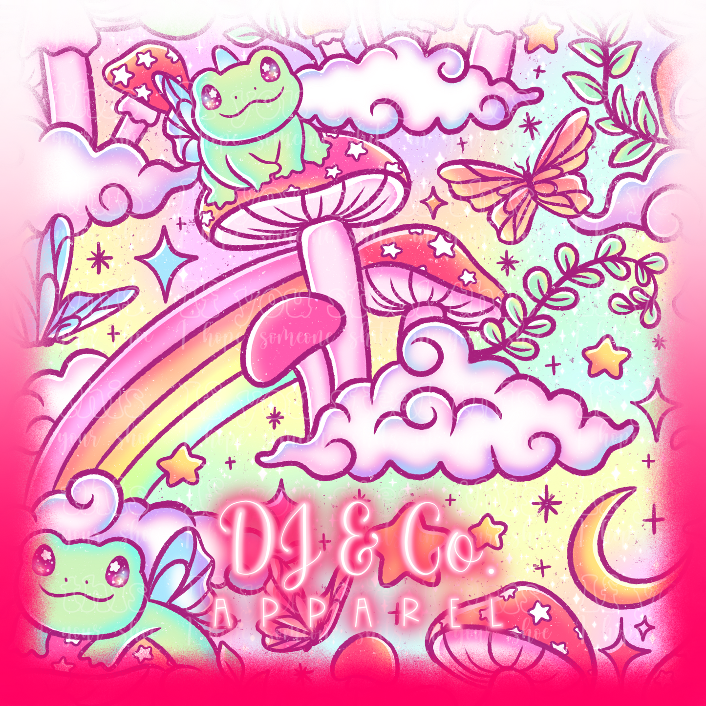 Whimsical frogs