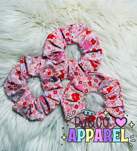 Floral scrunchie