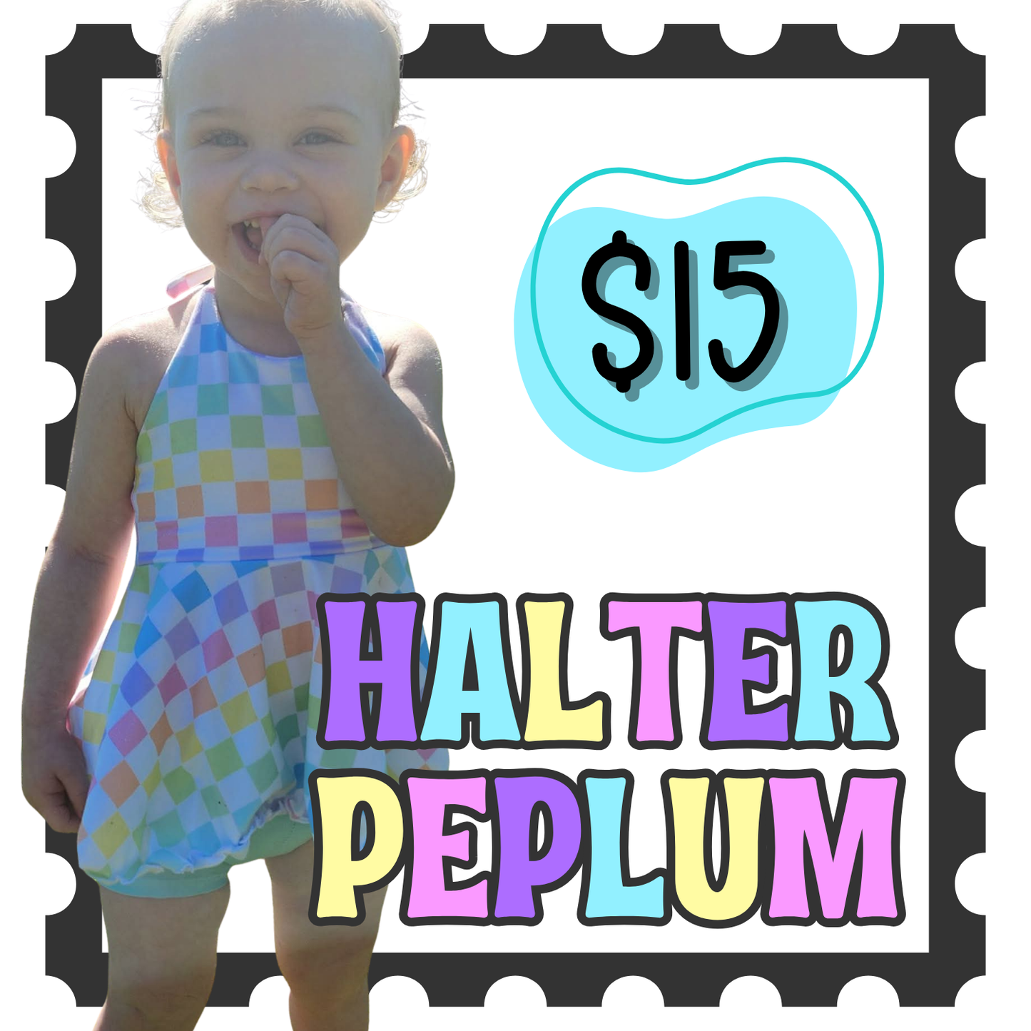 Halter Peplum Top - Mystery Sale