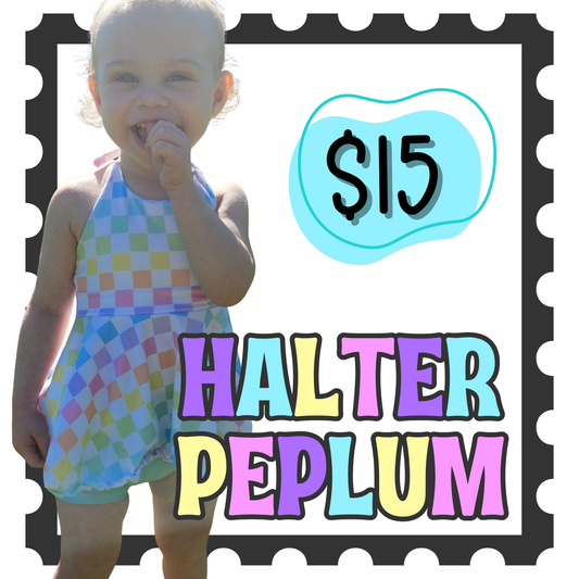 Halter Peplum Top - Mystery Sale