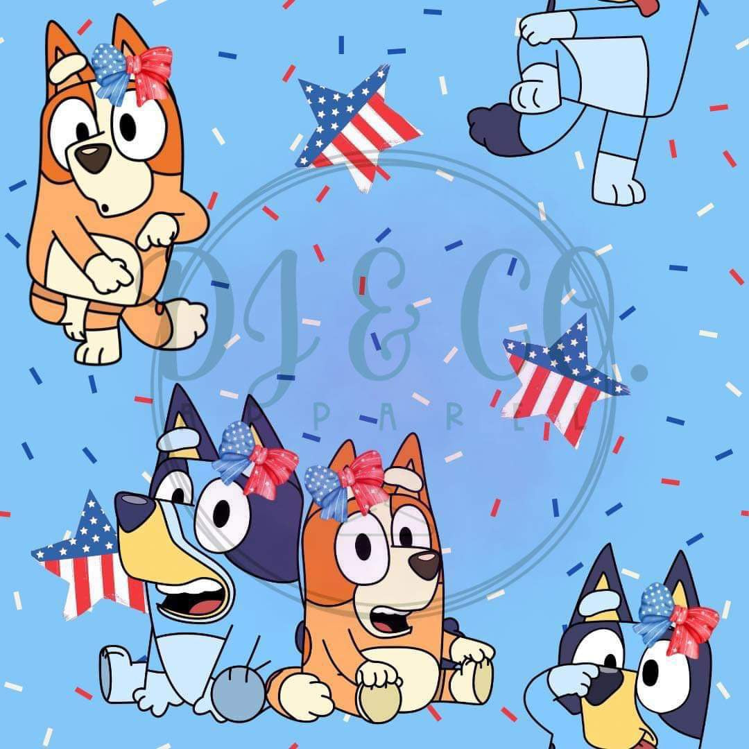 Patriotic dogs