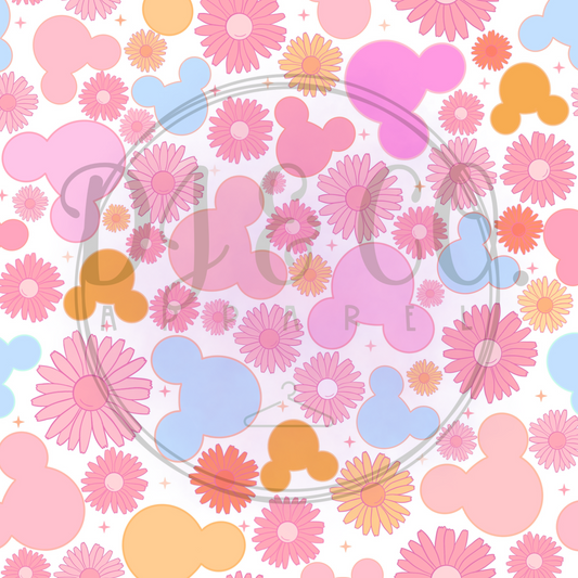 Mouse pastel floral