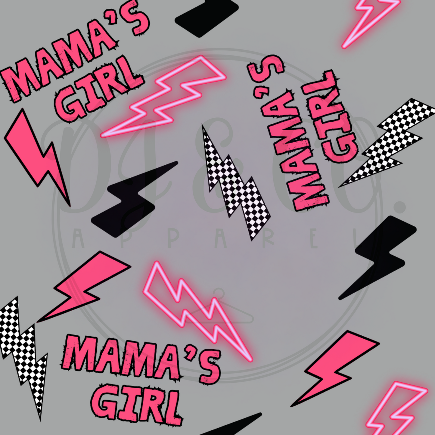 Mamas Girl Neon Bolts