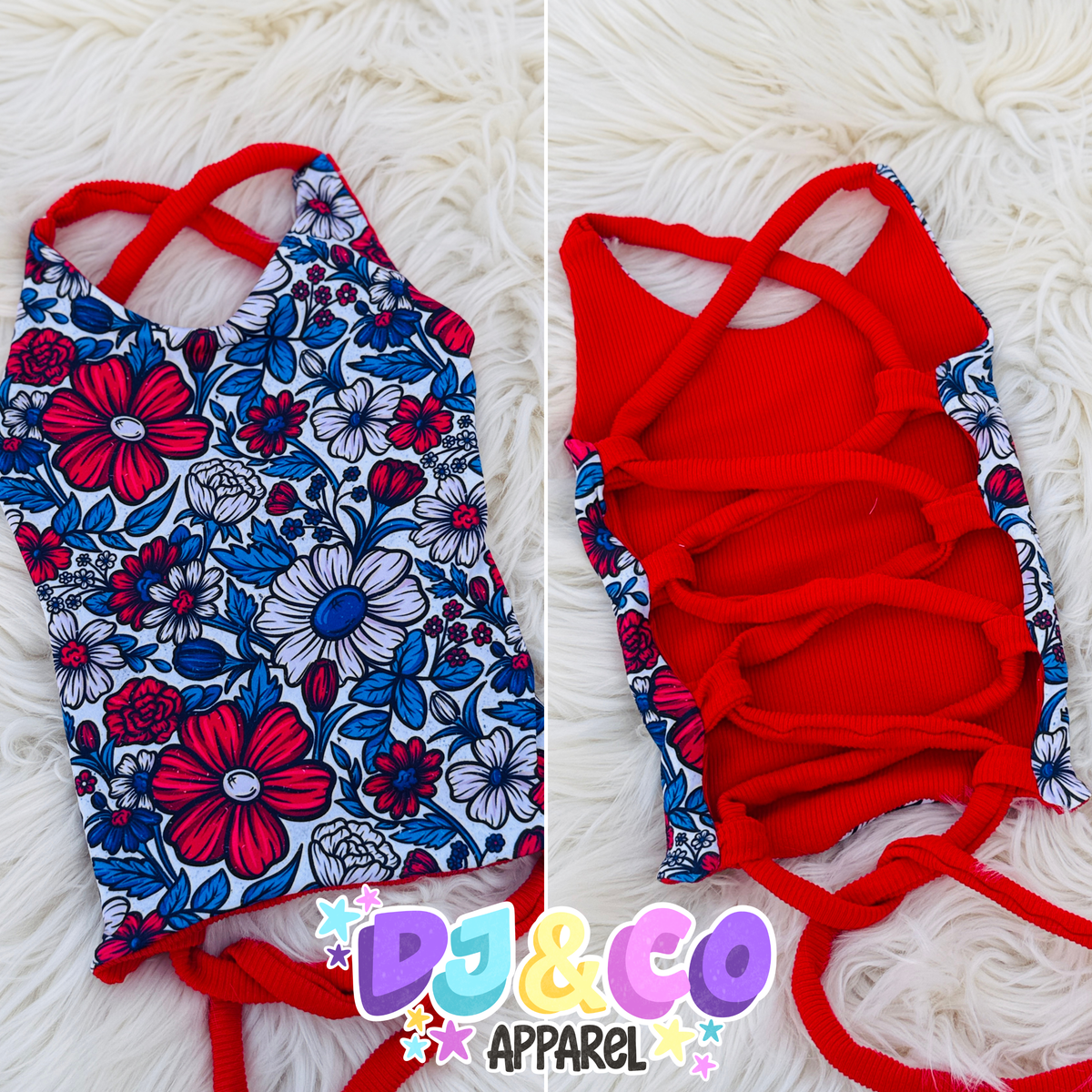 Reversible Lenny Lace up Top