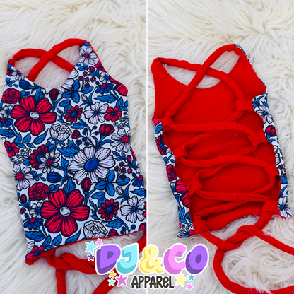 Reversible Lenny Lace up Top